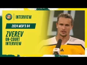 Vidéo: Regardez l&rsquo;interview de Zverev après sa victoire au 4e tour à Roland-Garros 2024