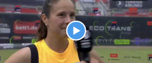 Vidéos, WTA – Berlin > La réaction explicite de Kasatkina en apprenant qu&rsquo;elle va affronter Sabalenka