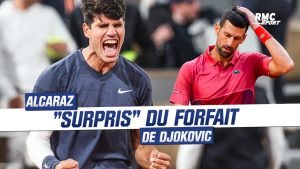 avant de penser à Sinner, Alcaraz se dit « surpris » du forfait de Djokovic