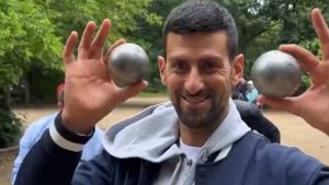 le dimanche, c’est pétanque pour Djokovic dans le Bois de Boulogne