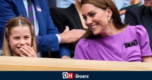 Accompagnée de sa fille Charlotte, la princesse Kate assiste à la finale hommes de Wimbledon (PHOTOS)