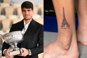 Carlos Alcaraz s&rsquo;est fait tatouer la Tour Eiffel après sa victoire à Roland-Garros