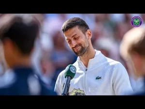 Djokovic rend hommage à Alcaraz qui jouait un tennis incroyable | Novak Djokovic | Interview sur le terrain