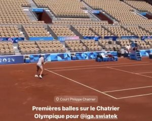 Jeux Olympiques > Iga Swiatek est déjà sur le Chatrier !