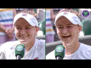 La réaction de Barbora Krejcikova à l&rsquo;annonce de son match contre Elena Rybakina en demi-finale | Interview