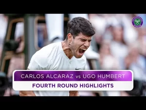 Les meilleurs moments de Alcaraz vs Humbert au 4ème tour de Wimbledon 2024