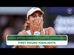 Les meilleurs moments de Bouzas Maneiro vs Vondrousova dans le round 1 de Wimbledon 2024.