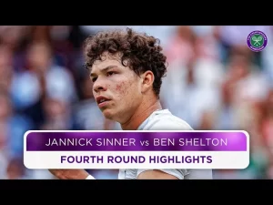 Les meilleurs moments de Sinner vs Shelton au 4ème tour de Wimbledon 2024