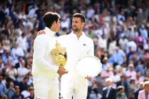 Novak Djokovic, après sa défaite en finale de Wimbledon : « Alcaraz m&rsquo;a surpassé »
