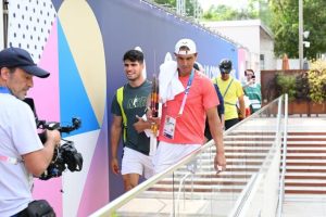 Rafael Nadal bien présent à l&rsquo;entraînement et attendu samedi en double aux JO