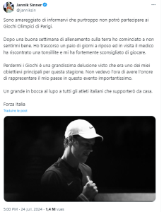 Sinner et Rune forfaits | TennisLeader.fr