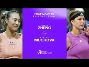 Vidéo: Les meilleurs moments de la finale entre Zheng et Muchova à Palerme