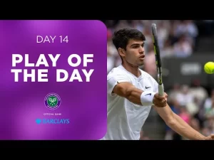 Vidéo: Point incroyable d&rsquo;Alcaraz contre Djokovic ! | Point du jour à Wimbledon | Finale