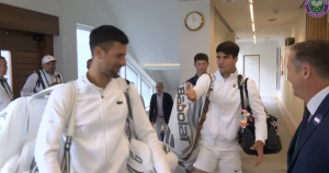 Wimbledon > Alcaraz à Djokovic dans les couloirs du Centre Court avant la finale : « Tu passes en premier. Je ne sais pas quelles sont les règles »