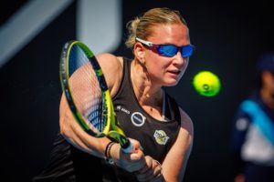 Ysaline Bonaventure sort également du double dès le premier tour