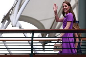 La princesse Kate assiste à la finale hommes de Wimbledon