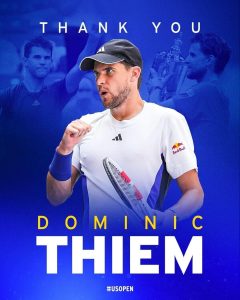 Dominic Thiem dit adieu à l&rsquo;US Open et reçoit un hommage de la part du tournoi