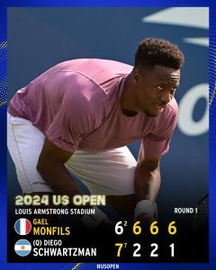 Gaël Monfils met fin au parcours de Diego Schwartzman en Grand Chelem