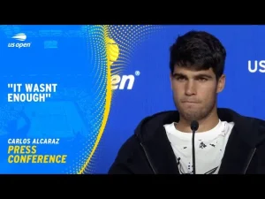 Vidéo: Conférence de presse de Carlos Alcaraz après sa surprenante défaite à l&rsquo;US Open