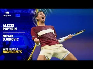 Vidéo: Djokovic surpris par Popyrin, les moments forts du match du 3ème tour de l&rsquo;US Open.
