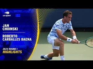 Vidéo: Highlights from Choinski vs Carballes Baena in the 1st round of the US Open.