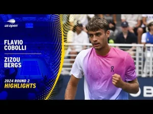 Vidéo: Les meilleurs moments de Cobolli contre Bergs au 2ème tour de l&rsquo;US Open.