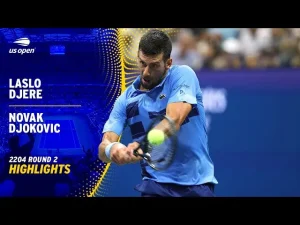 Vidéo: Les meilleurs moments de Djokovic contre Djere au 2ème tour de l&rsquo;US Open.