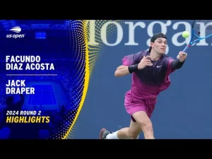 Vidéo: Les meilleurs moments de Draper contre Diaz Acosta au 2e tour de l&rsquo;US Open.