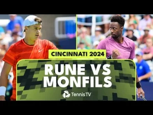 Vidéo: Les meilleurs moments de Holger Rune contre Gael Monfils au 3ème tour à Cincinnati.