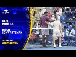 Vidéo: Les meilleurs moments de Monfils vs Schwartzman au 1er tour de l&rsquo;US Open.