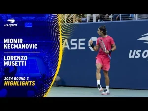 Vidéo: Les meilleurs moments de Musetti vs Kecmanovic au 2ème tour de l&rsquo;US Open.
