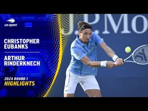 Vidéo: Les meilleurs moments de Rinderknech contre Eubanks au 1er tour de l&rsquo;US Open.
