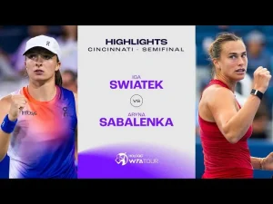 Vidéo: Les meilleurs moments de Sabalenka vs Swiatek en demi-finale à Cincinnati.