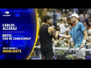 Vidéo: Les meilleurs moments du match Alcaraz vs Van de Zandschulp au 2ème tour de l&rsquo;US Open.