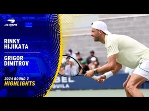Vidéo: Les meilleurs moments du match Dimitrov vs Hijikata au 2ème tour de l&rsquo;US Open.