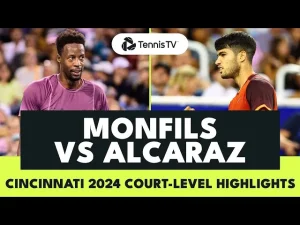 Vidéo: Les meilleurs moments du match Gael Monfils vs Carlos Alcaraz au 2ème tour à Cincinnati.