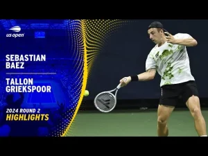 Vidéo: Les meilleurs moments du match Griekspoor vs Baez au 2ème tour de l&rsquo;US Open.