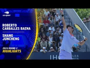 Vidéo: Les meilleurs moments du match Shang vs Carballes Baena au 2ème tour de l&rsquo;US Open.