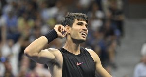 ATP – Pékin > Carlos Alcaraz écrase Griekspoor et dépasse même Nadal : « Je suis ravi de battre Rafa. C&rsquo;est un très bon chiffre mais je vise déjà les 300 victoires »