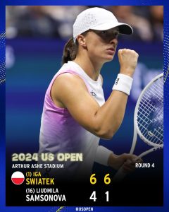 Iga Swiatek a balayé Liudmila Samsonova