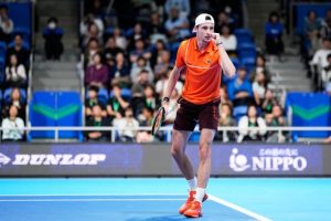 « Je me sens bien », se réjouit Ugo Humbert après sa qualification pour les demi-finales à Tokyo