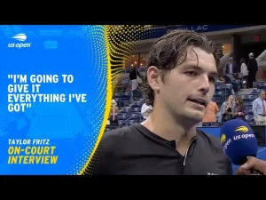 Taylor Fritz dit que c&rsquo;est un rêve devenu réalité. Il est en finale de l&rsquo;US Open et promet de tout donner pour soulever le trophée.