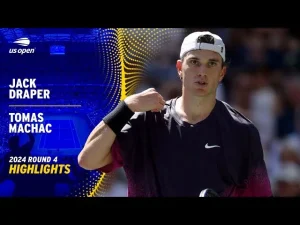 Vidéo: Les meilleurs moments de Draper contre Machac en huitièmes de finale de l&rsquo;US Open.
