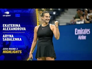 Vidéo: Les meilleurs moments de Sabalenka vs Alexandrova au 3ème tour de l&rsquo;US Open.