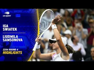 Vidéo: Les meilleurs moments de Swiatek contre Samsonova en huitièmes de finale de l&rsquo;US Open.