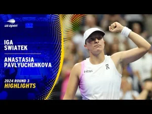 Vidéo: Les meilleurs moments de Swiatek vs Pavlyuchenkova au 3ème tour de l&rsquo;US Open.