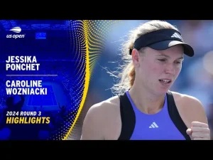 Vidéo: Les meilleurs moments de Wozniacki vs Ponchet au 3ème tour de l&rsquo;US Open.