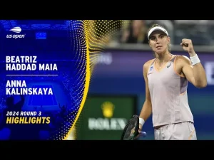 Vidéo: Les meilleurs moments du match Haddad Maia vs Kalinskaya au 3ème tour de l&rsquo;US Open.
