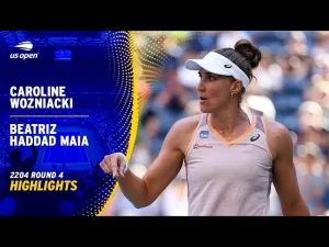 Vidéo: Les meilleurs moments du match Haddad Maia vs Wozniacki en huitièmes de finale de l&rsquo;US Open.