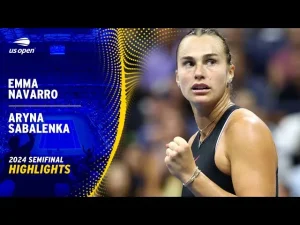 Vidéo: Les meilleurs moments du match Sabalenka vs Navarro en demi-finale de l&rsquo;US Open.